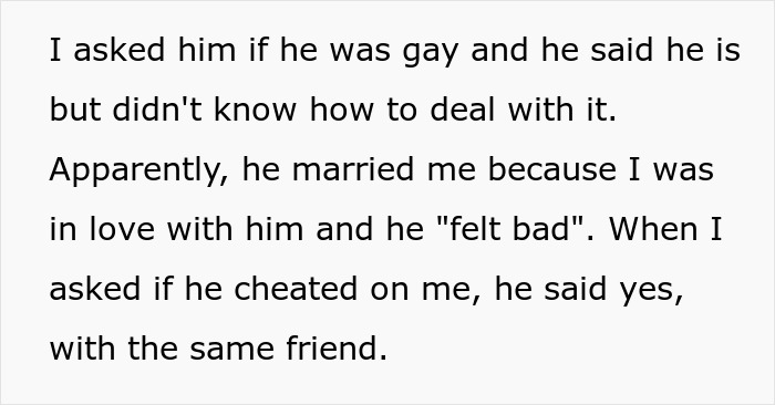 Woman Crushed After Hubby’s Friend Reveals He Is Gay, Finds Out He Only Married Her Out Of Pity Woman Crushed After Hubby’s Friend Reveals He Is Gay, Finds Out He Only Married Her Out Of Pity