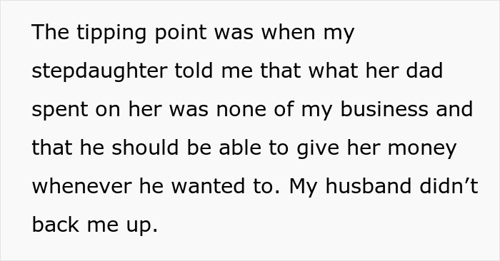 Mom Earns More Than Hubs But Refuses To Fund His Kids, Stepdaughter Says Her Children Get Everything Mom Earns More Than Hubs But Refuses To Fund His Kids, Stepdaughter Says Her Children Get Everything