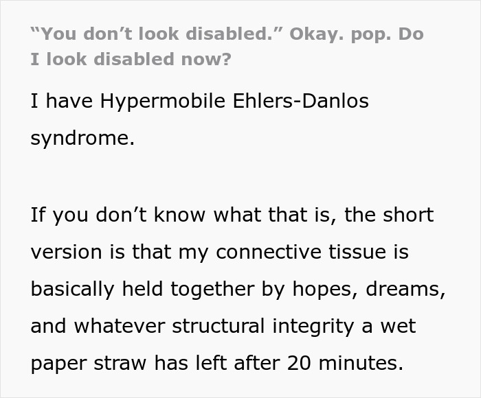 Nosy Relative Doubts Woman’s Disability, She Pops Her Joint Out And Leaves Them Horrified Nosy Relative Doubts Woman’s Disability, She Pops Her Joint Out And Leaves Them Horrified