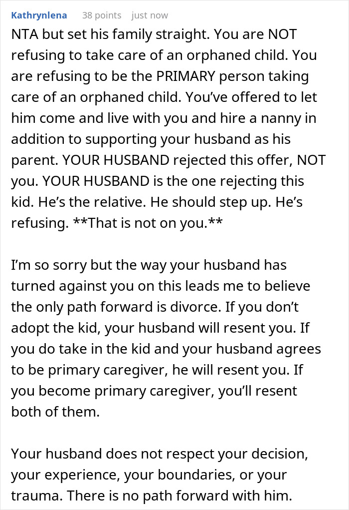 Wife Won’t Become Primary Caregiver For Husband’s Orphaned Nephew, He Calls Her A Failed Woman Wife Won’t Become Primary Caregiver For Husband’s Orphaned Nephew, He Calls Her A Failed Woman