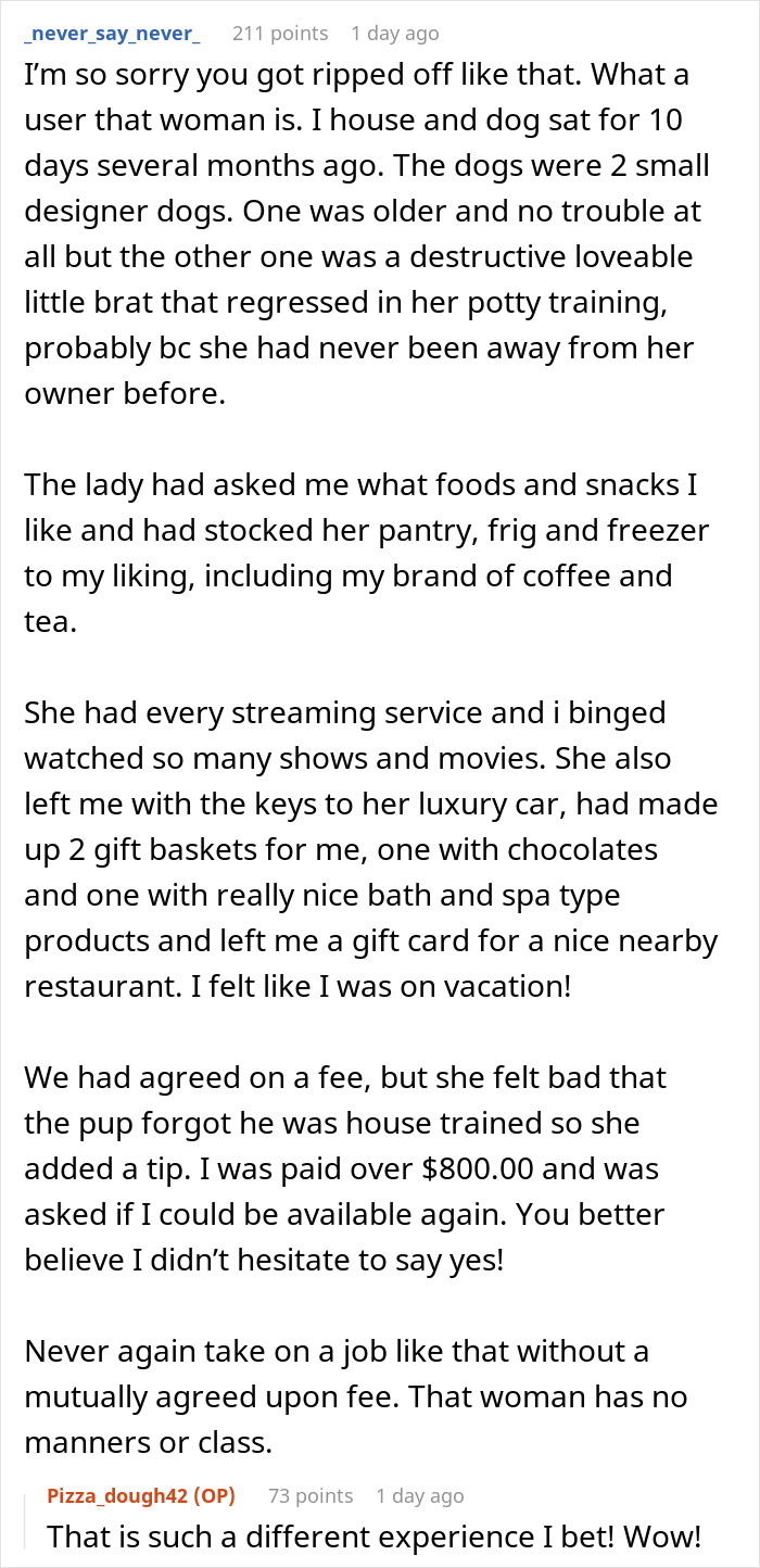 “I Don’t Actually Intend To Give Any Compensation”: Homeowner Says Free Lodging Is Fair For Cat Care “I Don’t Actually Intend To Give Any Compensation”: Homeowner Says Free Lodging Is Fair For Cat Care