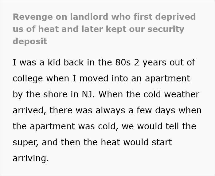 Landlord Refuses To Fix The Heating In Winter, Doesn’t Expect The Tenants To Actually Fight For Their Rights Landlord Refuses To Fix The Heating In Winter, Doesn’t Expect The Tenants To Actually Fight For Their Rights