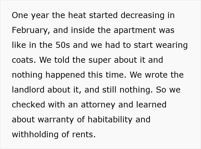 Landlord Refuses To Fix The Heating In Winter, Doesn’t Expect The Tenants To Actually Fight For Their Rights Landlord Refuses To Fix The Heating In Winter, Doesn’t Expect The Tenants To Actually Fight For Their Rights