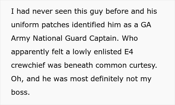 Petty E-4 Inspector Uses Military Rules To Trap Mr. Captain Arrogance After He Interrupted Their Lunch