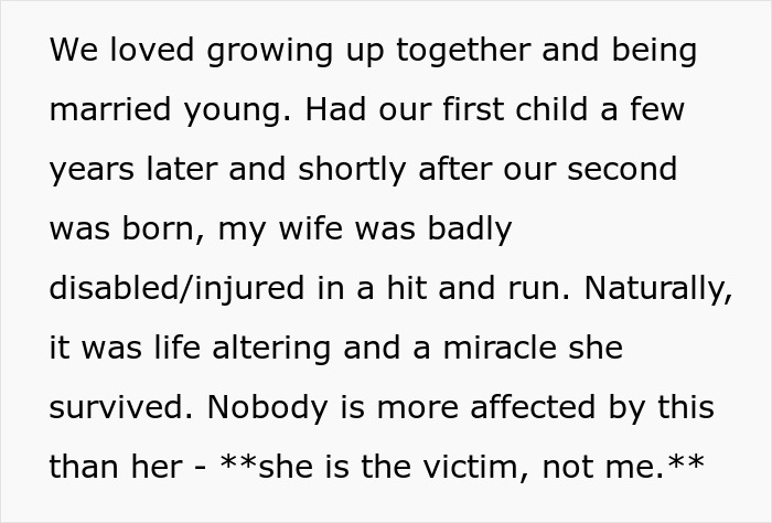 Husband’s Life Is A Living Hell Due To Wife’s Disability After An Accident: “Don’t Know If I Can Do This” Husband’s Life Is A Living Hell Due To Wife’s Disability After An Accident: “Don’t Know If I Can Do This”