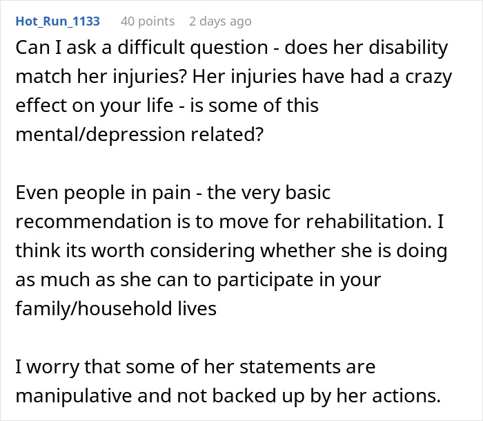 Husband’s Life Is A Living Hell Due To Wife’s Disability After An Accident: “Don’t Know If I Can Do This” Husband’s Life Is A Living Hell Due To Wife’s Disability After An Accident: “Don’t Know If I Can Do This”