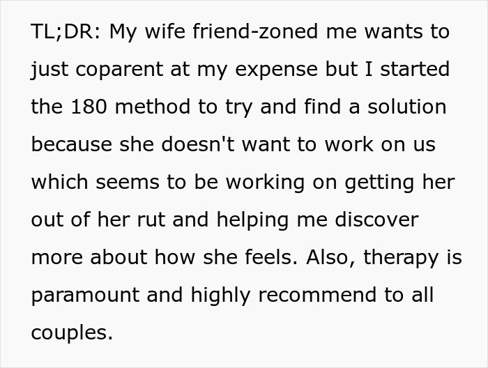 Wife Pushes Husband Into The Friend Zone, Then Panics When He Actually Becomes Just A Friend Wife Pushes Husband Into The Friend Zone, Then Panics When He Actually Becomes Just A Friend