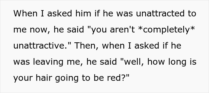 Guy “Bans” GF From Changing Her Hair Color, She Revolts With Flaming Red Dye And Dumps Him As Well