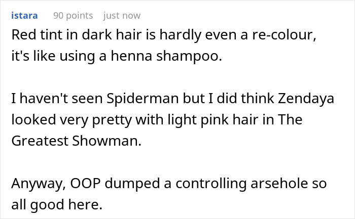 Guy “Bans” GF From Changing Her Hair Color, She Revolts With Flaming Red Dye And Dumps Him As Well