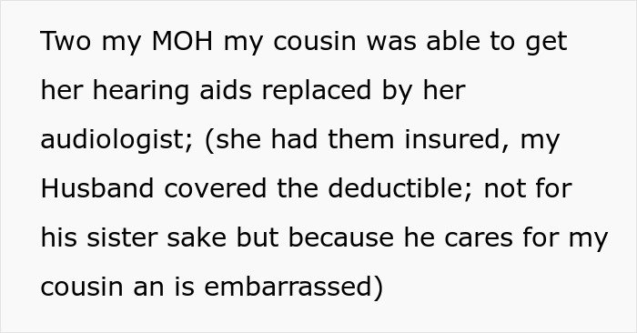 SIL Bullies Bride’s Deaf Cousin, Then Destroys Her Hearing Aids And Gets Banned From Wedding SIL Bullies Bride’s Deaf Cousin, Then Destroys Her Hearing Aids And Gets Banned From Wedding