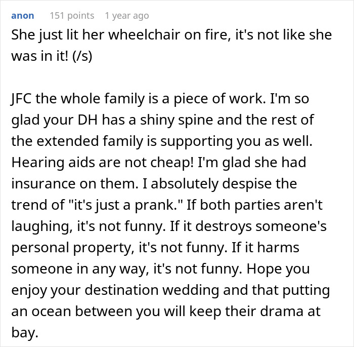 SIL Bullies Bride’s Deaf Cousin, Then Destroys Her Hearing Aids And Gets Banned From Wedding SIL Bullies Bride’s Deaf Cousin, Then Destroys Her Hearing Aids And Gets Banned From Wedding