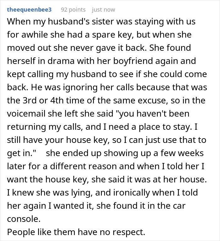 Sis Turns Bro&rsquo;s Home Into Her Personal Lounge, Gets Her Membership Revoked When He Changes Locks