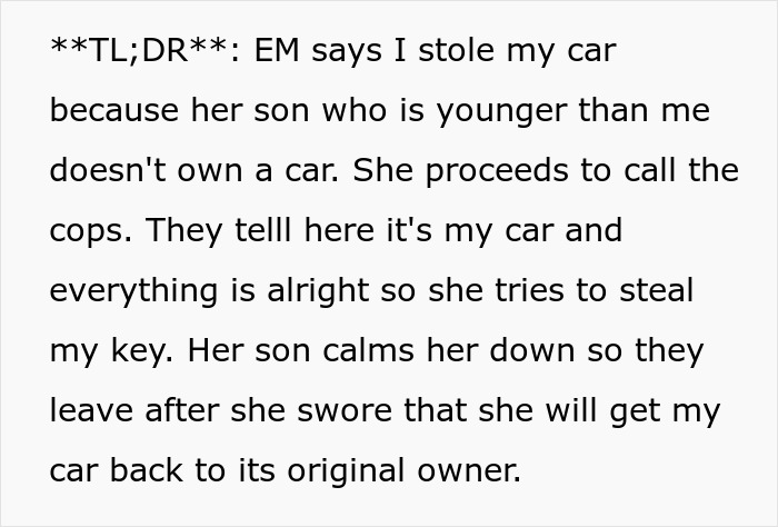 Mom Goes To The Police Convinced A Young Driver Stole The BMW Her Son Could Not Afford To Buy