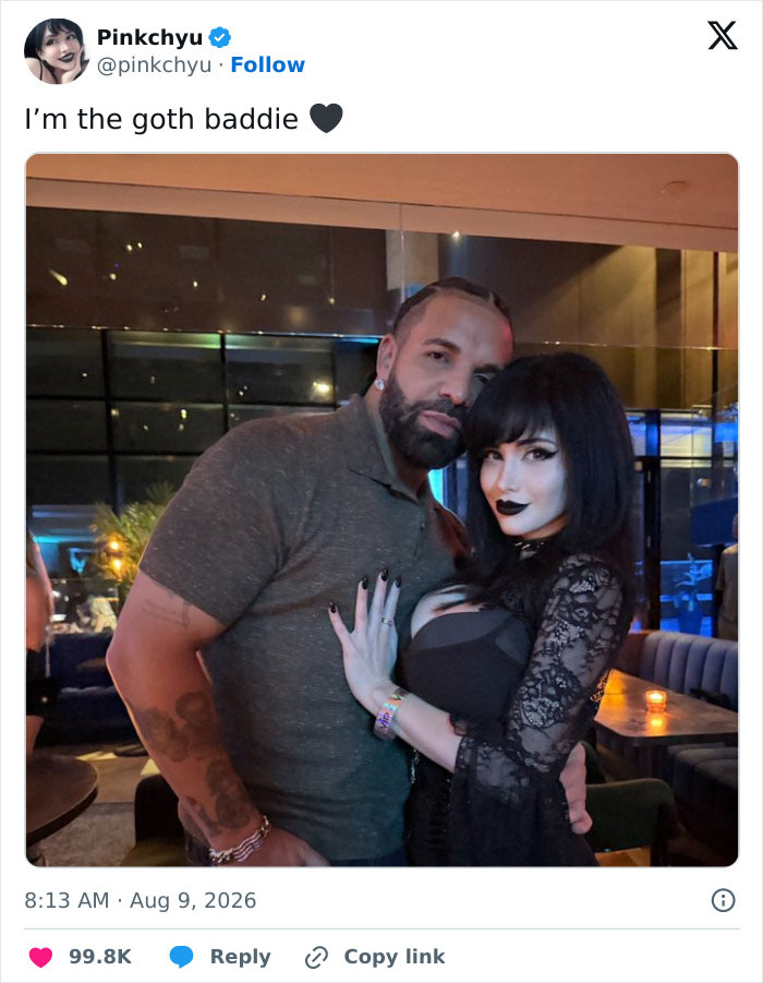 “Goth Baddie” Who Got Drake To Bark Leaves Fans Marveling At Her Transformation After They Dig Up Old Photos