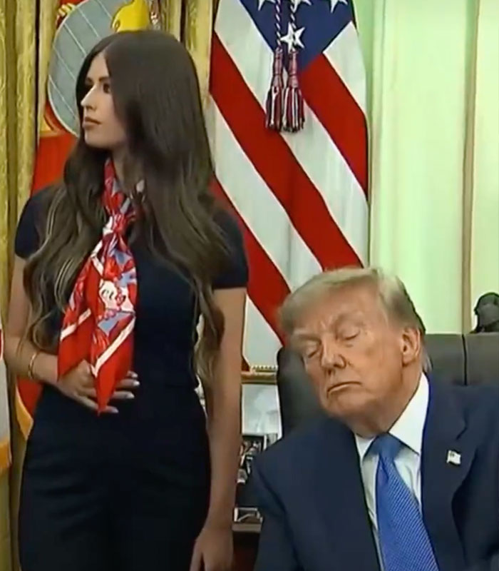 Mystery Woman Behind Trump Goes Viral After One Strange Gesture Sparks A Wild Theory Mystery Woman Behind Trump Goes Viral After One Strange Gesture Sparks A Wild Theory