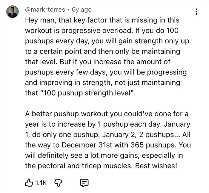 Man Completed 36,500 Pushups Over A Year, Says The Mental Shift Was Bigger Than The Physical One Man Completed 36,500 Pushups Over A Year, Says The Mental Shift Was Bigger Than The Physical One