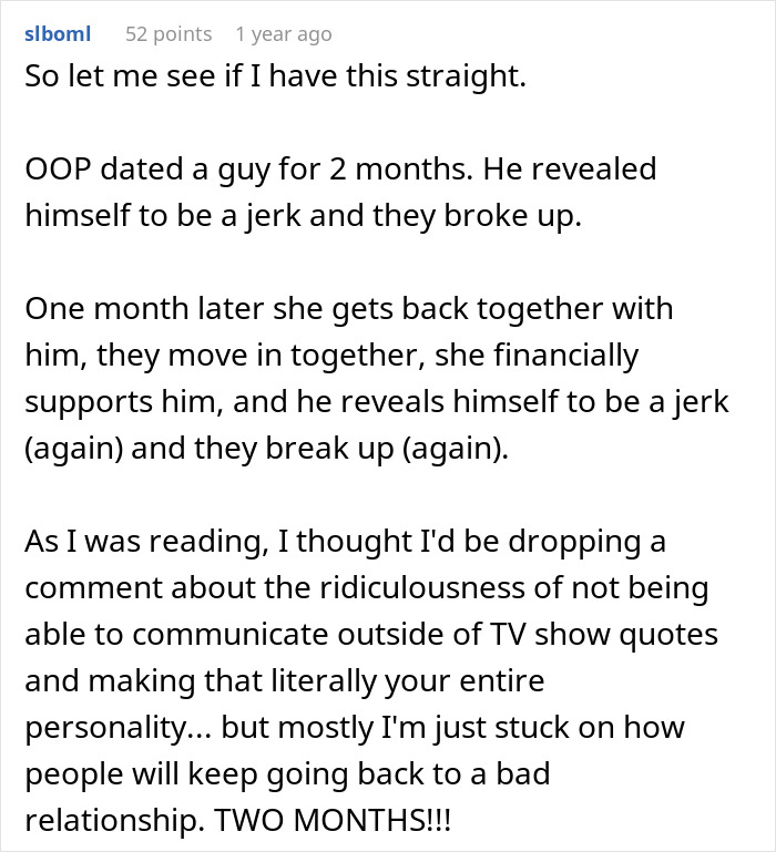 Guy Thinks Game Of Thrones Quotes Make Insults Clever, Writes GF Out Of The Story When She Complains