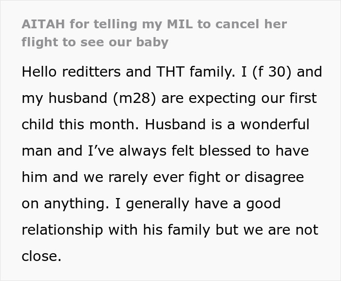 MIL Wants 20 Days With Newborn, Pregnant DIL Says Her Recovery Comes First And Cancels The Visit