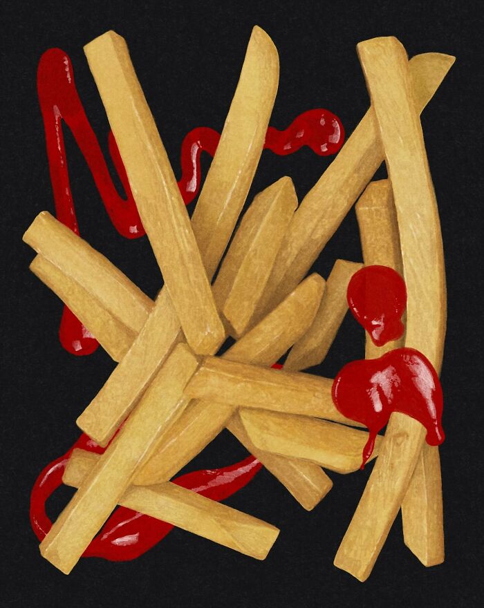 This Artist Turns Everyday Food Into Incredibly Realistic Digital Paintings (30 Pics) This Artist Turns Everyday Food Into Incredibly Realistic Digital Paintings (30 Pics)