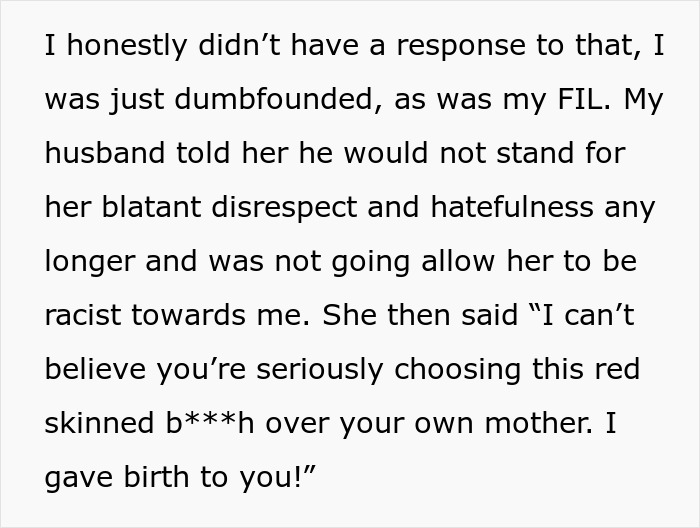 Wretched MIL Won’t Stop Being Racist Towards DIL, Then Cries Foul As Whole Family Ditches Her Wretched MIL Won’t Stop Being Racist Towards DIL, Then Cries Foul As Whole Family Ditches Her
