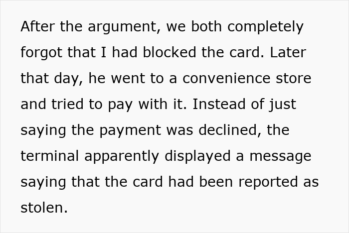 Woman Blocks Card To Teach Fiancé A Lesson About Cleaning, He’s Mad After Store Flags It As Stolen Woman Blocks Card To Teach Fiancé A Lesson About Cleaning, He’s Mad After Store Flags It As Stolen