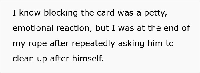 Woman Blocks Card To Teach Fiancé A Lesson About Cleaning, He’s Mad After Store Flags It As Stolen Woman Blocks Card To Teach Fiancé A Lesson About Cleaning, He’s Mad After Store Flags It As Stolen