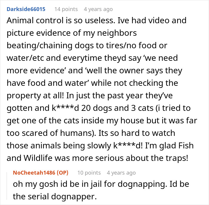 Tenant Refuses To Leave As Neighbor Escalates, Then 14 Cat Traps Bring A $14k Fine From Officials Tenant Refuses To Leave As Neighbor Escalates, Then 14 Cat Traps Bring A $14k Fine From Officials