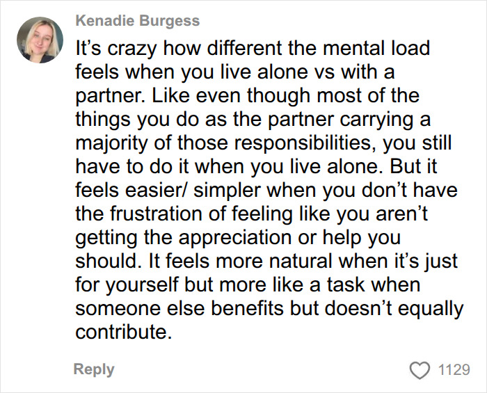 Woman’s Viral Take On Mental Load In Relationships Leaves Men Angry And Women Feeling Seen Woman’s Viral Take On Mental Load In Relationships Leaves Men Angry And Women Feeling Seen