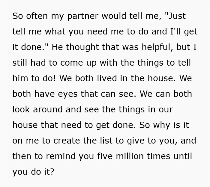 Woman’s Viral Take On Mental Load In Relationships Leaves Men Angry And Women Feeling Seen Woman’s Viral Take On Mental Load In Relationships Leaves Men Angry And Women Feeling Seen