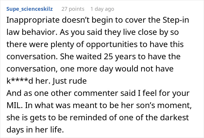 Woman Waits 25 Years To Apologize For Stealing A Husband, Chooses The Worst Timing Possible To Finally Do It