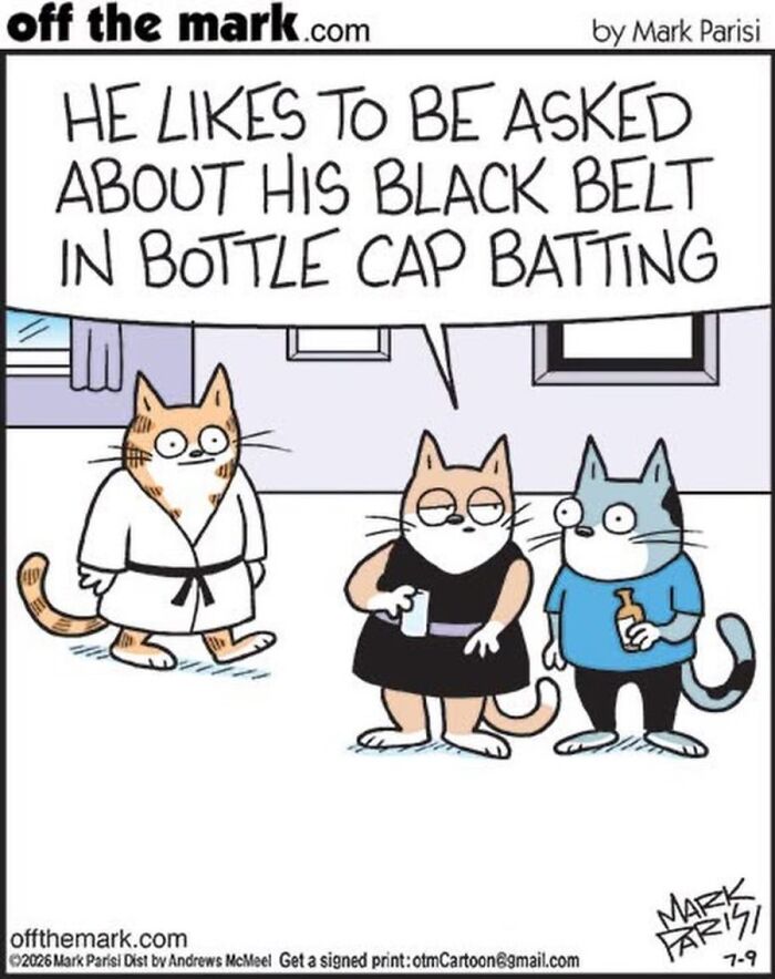 Hilarious Life With Cats Perfectly Captured In 36 New Comics By Mark Parisi Hilarious Life With Cats Perfectly Captured In 36 New Comics By Mark Parisi
