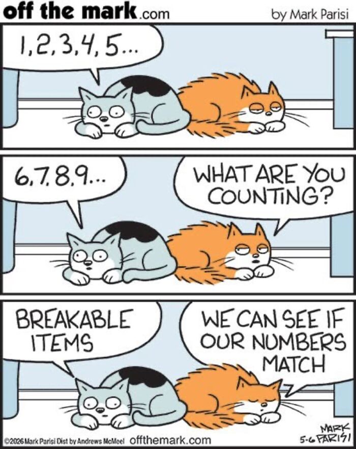Hilarious Life With Cats Perfectly Captured In 36 New Comics By Mark Parisi Hilarious Life With Cats Perfectly Captured In 36 New Comics By Mark Parisi