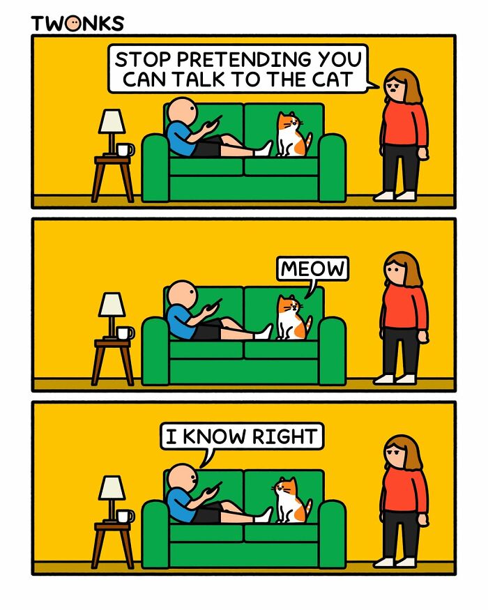 23 Ridiculously Absurd And Funny Cat Comics By Cartoonist Steve Nelson