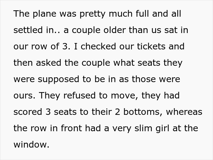 Elderly Passengers Get Stuck Next To A Very Large Man On A Plane, Regret Stealing Couple’s Seats Elderly Passengers Get Stuck Next To A Very Large Man On A Plane, Regret Stealing Couple’s Seats