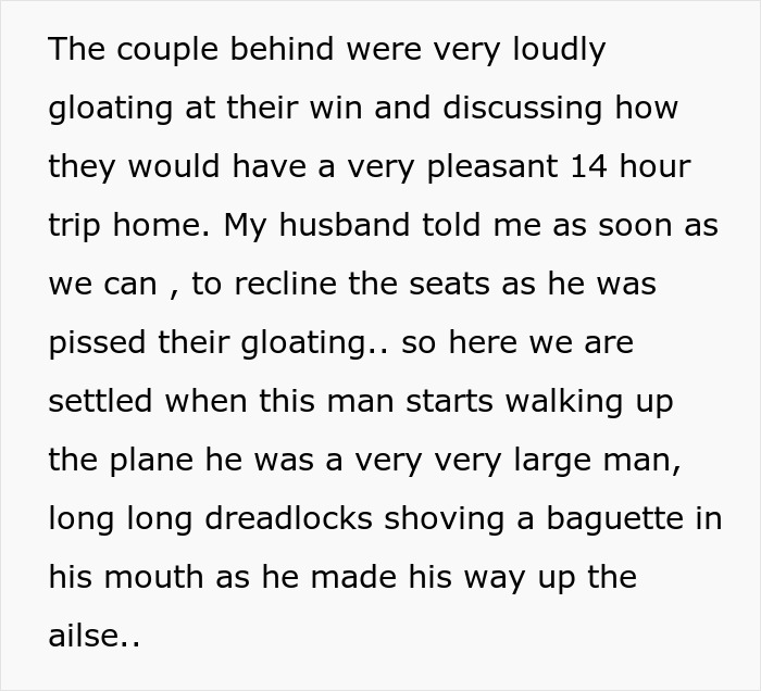 Elderly Passengers Get Stuck Next To A Very Large Man On A Plane, Regret Stealing Couple’s Seats Elderly Passengers Get Stuck Next To A Very Large Man On A Plane, Regret Stealing Couple’s Seats