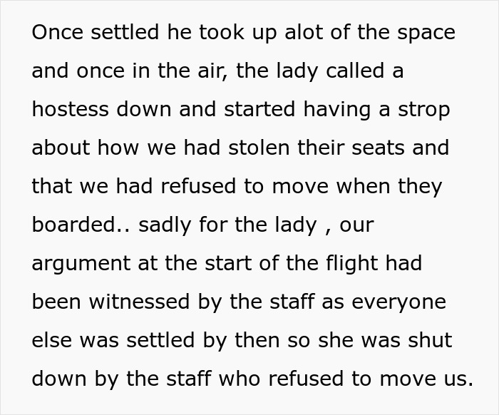 Elderly Passengers Get Stuck Next To A Very Large Man On A Plane, Regret Stealing Couple’s Seats Elderly Passengers Get Stuck Next To A Very Large Man On A Plane, Regret Stealing Couple’s Seats