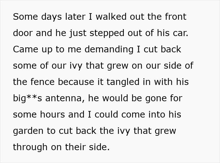 Rude Neighbor Blasts Radio Nightly, Disturbing New Parents, They Use His Illegal Antenna Against Him Rude Neighbor Blasts Radio Nightly, Disturbing New Parents, They Use His Illegal Antenna Against Him