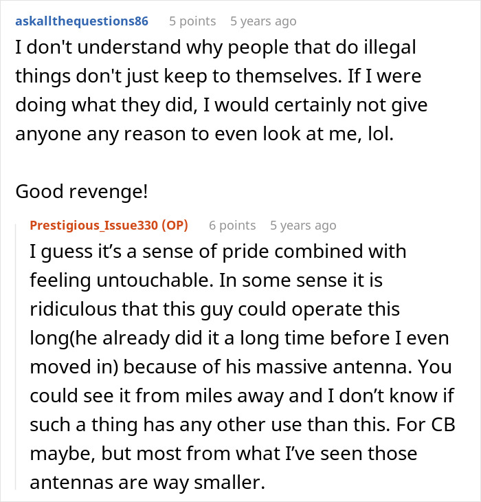 Rude Neighbor Blasts Radio Nightly, Disturbing New Parents, They Use His Illegal Antenna Against Him Rude Neighbor Blasts Radio Nightly, Disturbing New Parents, They Use His Illegal Antenna Against Him
