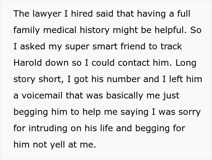 Adopted Woman Seeks Medical History From Biological Father, But His Furious Wife Blocks Her Attempts Adopted Woman Seeks Medical History From Biological Father, But His Furious Wife Blocks Her Attempts