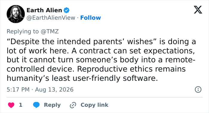 Surrogate Who Fought Parents’ Wishes To End Pregnancy Has Given Birth, Now She’s Banned From Seeing The Baby Surrogate Who Fought Parents’ Wishes To End Pregnancy Has Given Birth, Now She’s Banned From Seeing The Baby