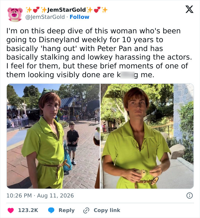“Disney Adult” Accused Of Stalking Park’s Peter Pan Actors Creeps Out Netizens In Viral Video: “He Hates You” “Disney Adult” Accused Of Stalking Park’s Peter Pan Actors Creeps Out Netizens In Viral Video: “He Hates You”