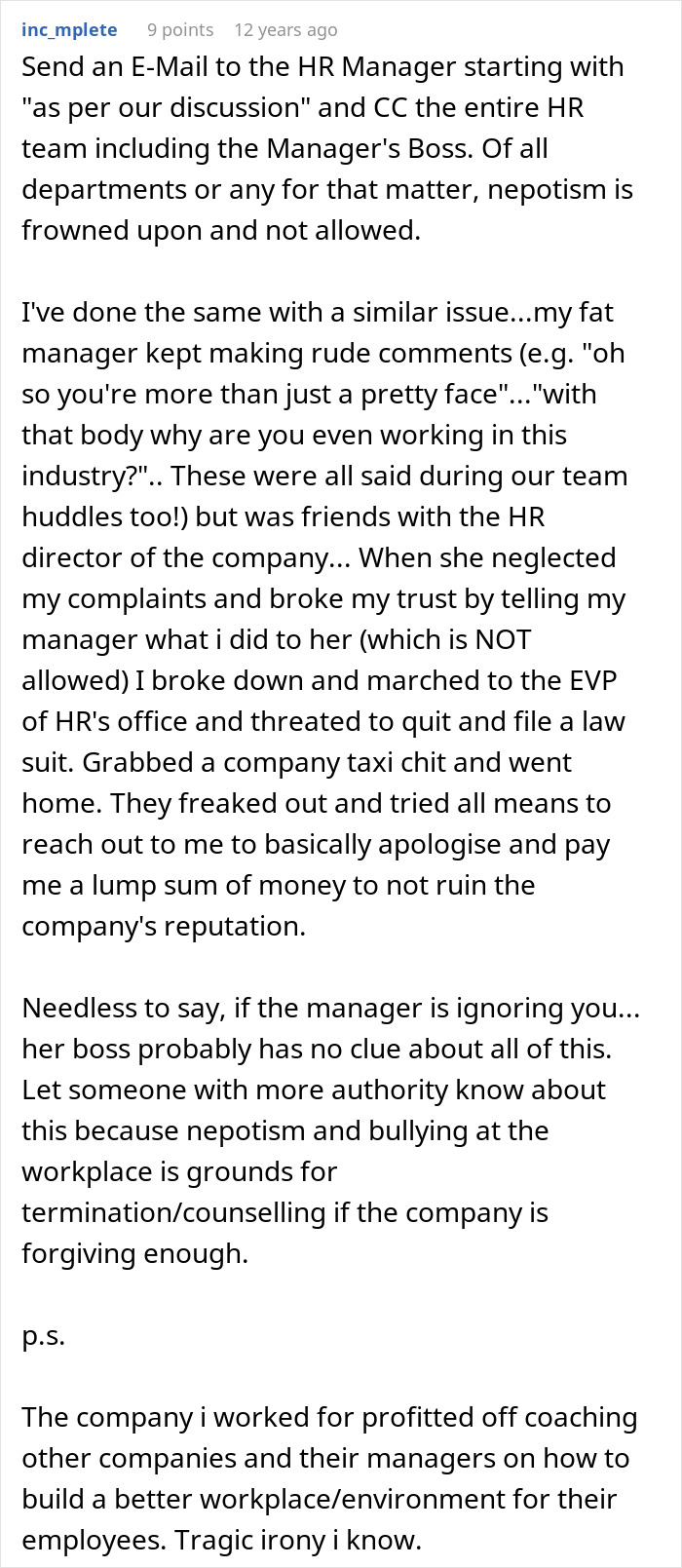 Woman Gets Bullied At Work Over Her Body, HR’s Response Leaves Her Completely Stunned Woman Gets Bullied At Work Over Her Body, HR’s Response Leaves Her Completely Stunned