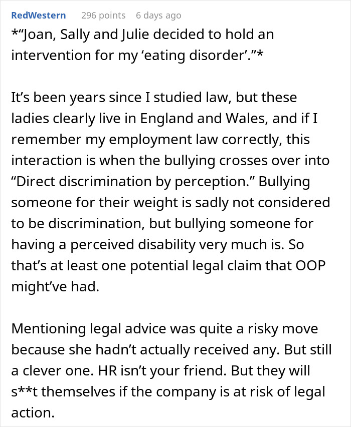 Woman Gets Bullied At Work Over Her Body, HR’s Response Leaves Her Completely Stunned Woman Gets Bullied At Work Over Her Body, HR’s Response Leaves Her Completely Stunned