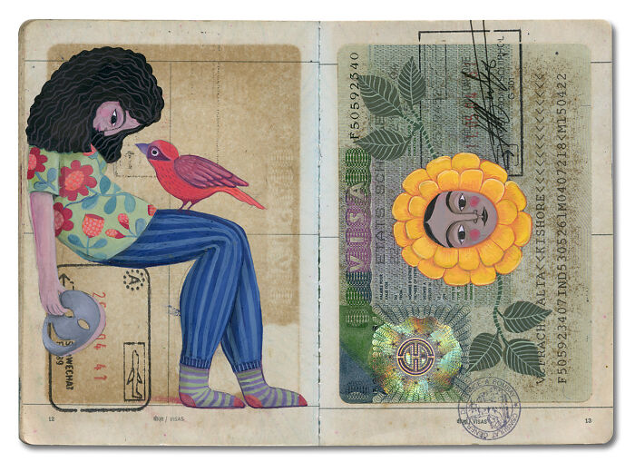 This Artist Transformed Her Late Father’s Passport Into A Beautiful Memory Capsule (16 Pics) This Artist Transformed Her Late Father’s Passport Into A Beautiful Memory Capsule (16 Pics)