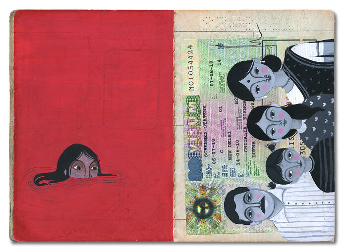 This Artist Transformed Her Late Father’s Passport Into A Beautiful Memory Capsule (16 Pics) This Artist Transformed Her Late Father’s Passport Into A Beautiful Memory Capsule (16 Pics)