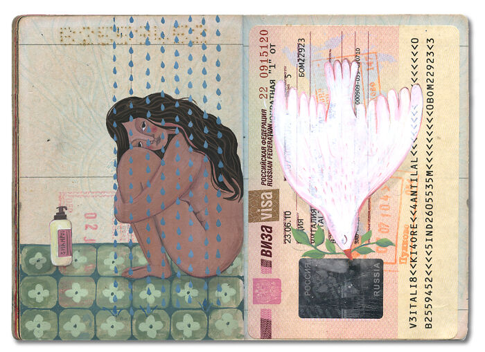 This Artist Transformed Her Late Father’s Passport Into A Beautiful Memory Capsule (16 Pics) This Artist Transformed Her Late Father’s Passport Into A Beautiful Memory Capsule (16 Pics)