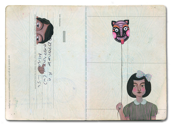 This Artist Transformed Her Late Father’s Passport Into A Beautiful Memory Capsule (16 Pics) This Artist Transformed Her Late Father’s Passport Into A Beautiful Memory Capsule (16 Pics)