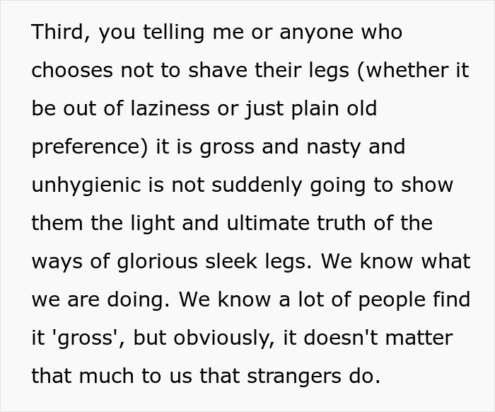 Woman Loses Rose-Tinted Glasses For BF After He Mocks Her Leg Hair Due To His Friends’ Comments Woman Loses Rose-Tinted Glasses For BF After He Mocks Her Leg Hair Due To His Friends’ Comments