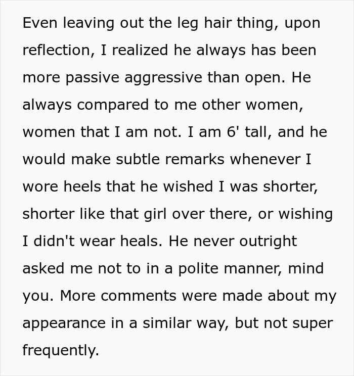 Woman Loses Rose-Tinted Glasses For BF After He Mocks Her Leg Hair Due To His Friends’ Comments Woman Loses Rose-Tinted Glasses For BF After He Mocks Her Leg Hair Due To His Friends’ Comments