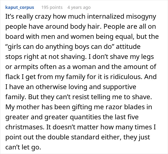 Woman Loses Rose-Tinted Glasses For BF After He Mocks Her Leg Hair Due To His Friends’ Comments Woman Loses Rose-Tinted Glasses For BF After He Mocks Her Leg Hair Due To His Friends’ Comments